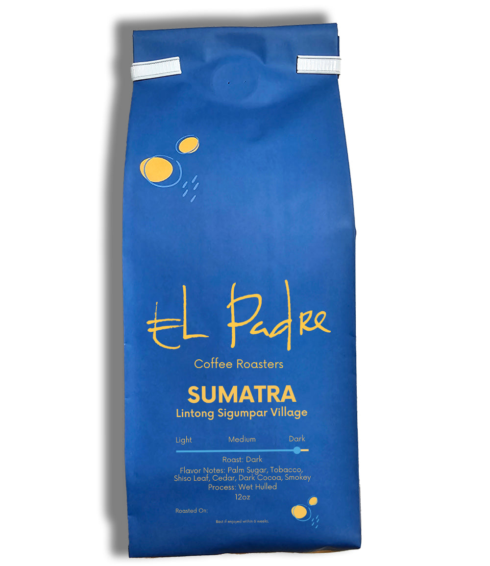 Sumatra Lintong Sigumpar Village El Padre Coffee Bag Dark Roast Single Origin Coffee Bean